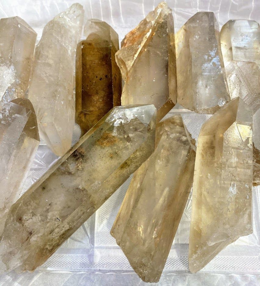 Wand Quartz Smoky Laser &gt;100 gms 3.5&quot; - 5&quot; length