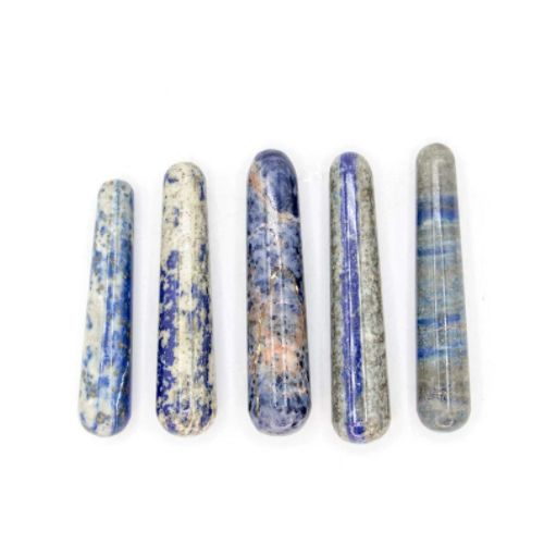 Wand Massage Gemstone 3.5&quot; - 5.5&quot; Asst, Type: Lapis Lazuli