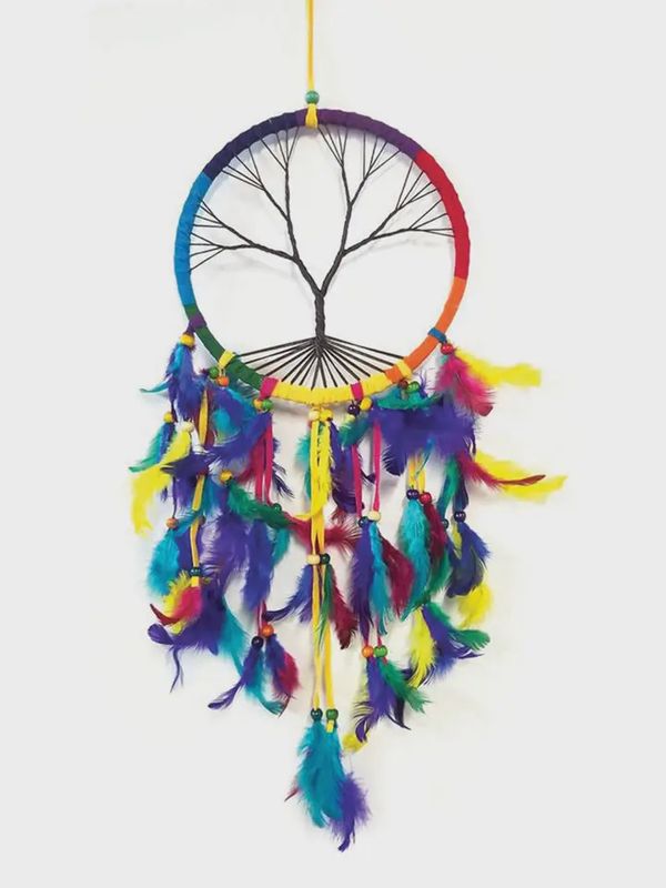 Dream catcher Tree Of Life Rainbow 22&quot;x8.5&quot;