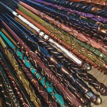 Wand Wood Asst Colors  13"