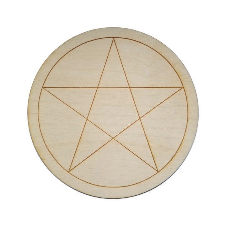 Spirit Board Birch Pentagram 11&quot;