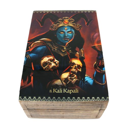 Box Wooden Kali Kapali Design 6&quot; x 4&quot;