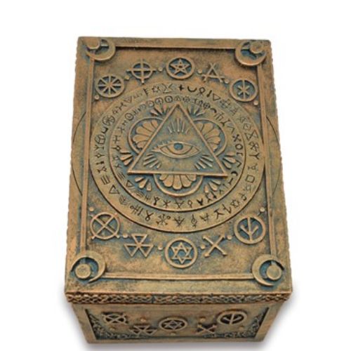 Boxes Tarot Resin 5.25&quot; x 3.75&quot; x 2&quot;  Trinket Box - Assorted Styles