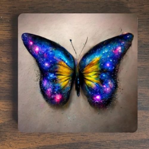 Magnet Butterfly Blue 3.5 x 3.5