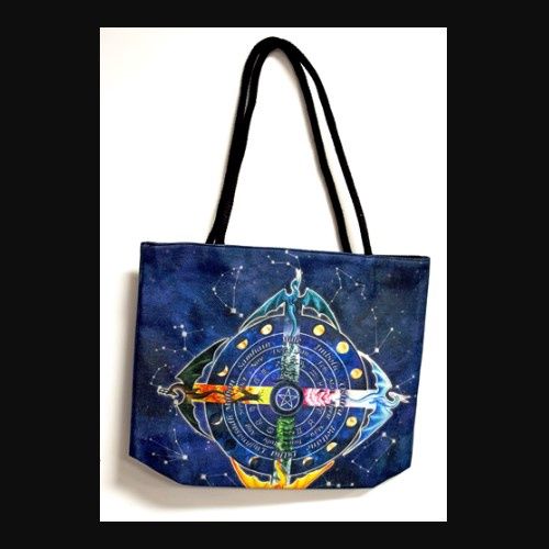 Carla Morrow Wheel of the Year Jute Bag