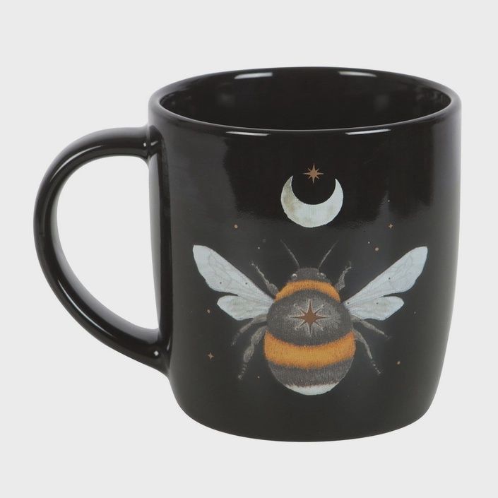 Mug Forest Bee Ceramic Black