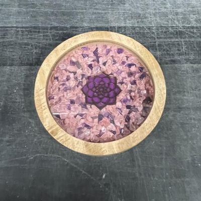 Gemstone Coaster or Altar Tile w/ Symbol - Select