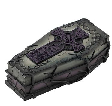 Box  Celtic Cross Coffin  Shaped 4 1/2&#39;&#39;