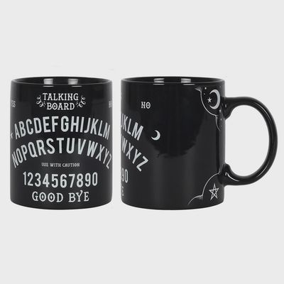 Mug Ouija Spirit Board Black Ceramic