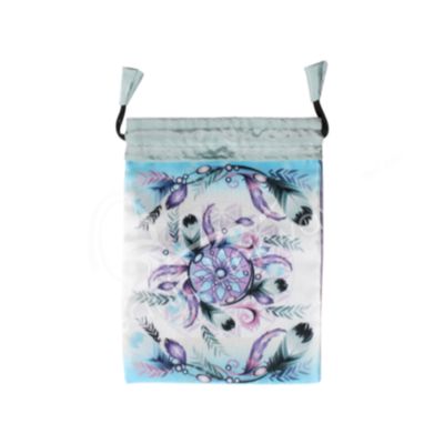 Pouch Bag Velvet w/ Printed Design 6x8