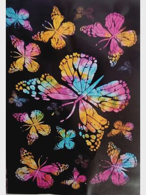 Tapestry Butterfly Multicolor 7'x4.5'