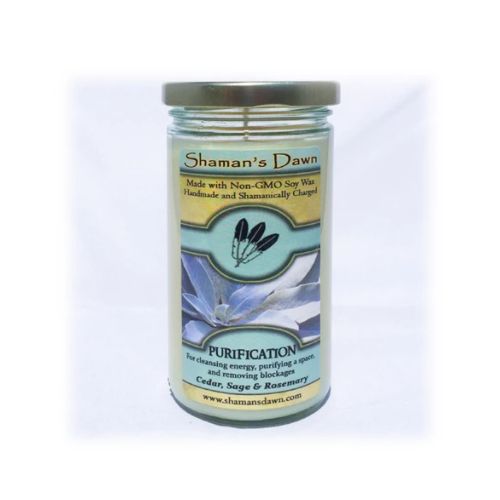 Candle Glass Jar Shamans Dawn Soy w/ Metal Lid
