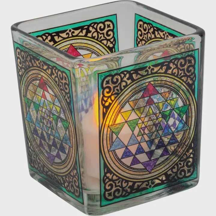 Votive Holder Glass Square Select Style