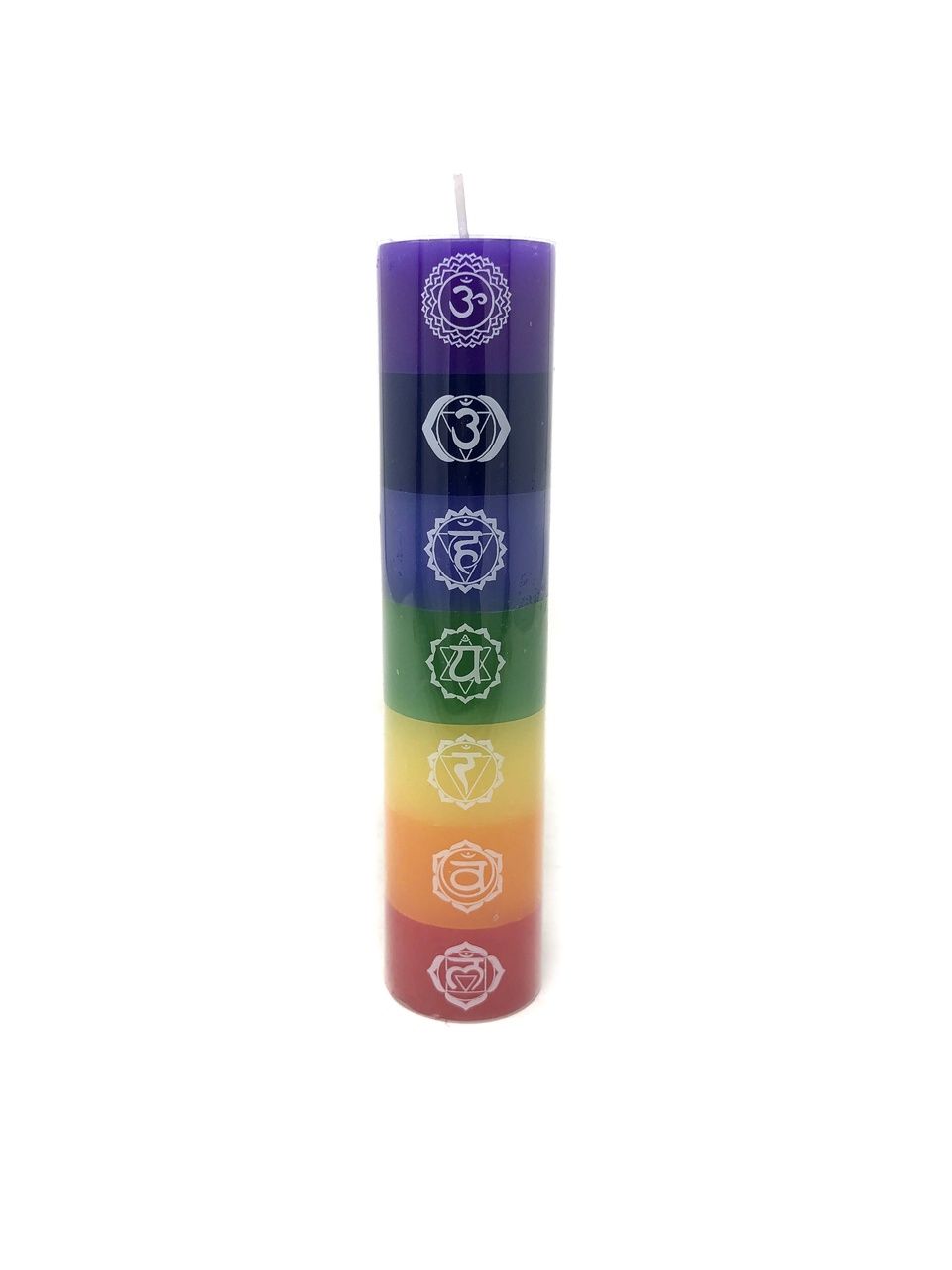 Candle Pillar 7 Chakra in one Candle