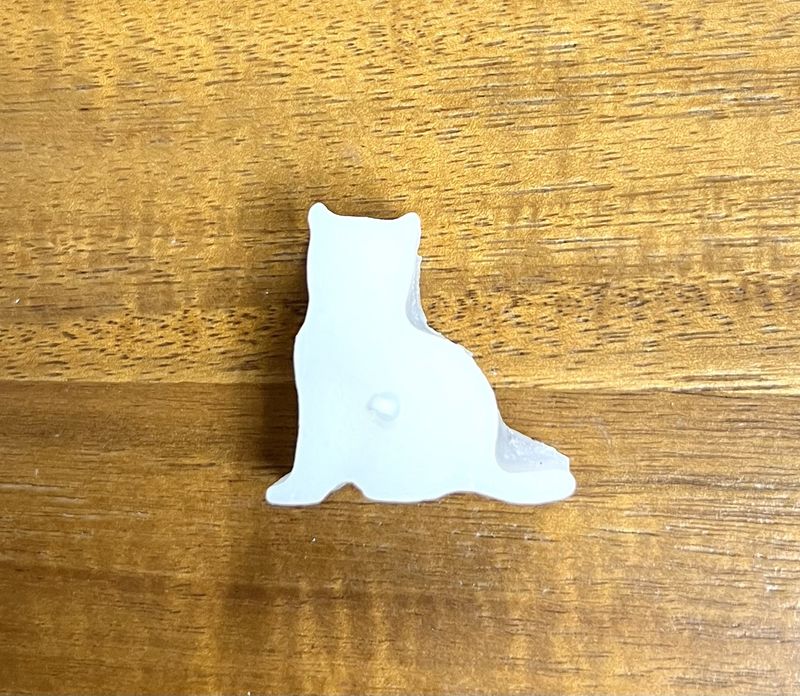 Candle Cat White Small 1&quot;