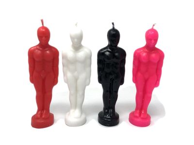 Candle Male Figure  Standing 7" - Select  Color