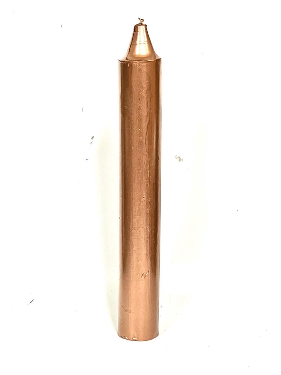 Candle Taper 9&quot; Metallic Colors, Color: Copper