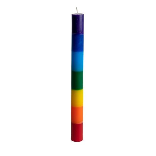Candle Pillar Thin Chakra 10&quot;