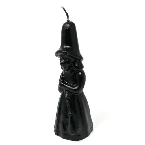 Candle Witch Standing 7.5&quot; - Select Color, Color: Black