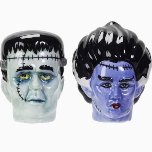 Frankenstein &amp; Bride Salt &amp; Pepper Shaker Set