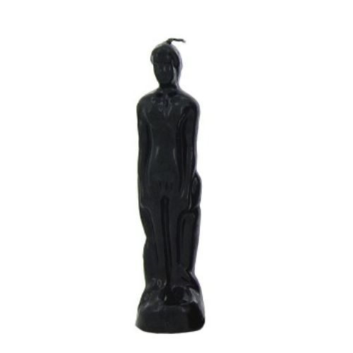 Candle Male Standing Figure 6.5&quot; or 7&quot; - Select Type, Type: Small Black