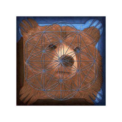 Crystal Grid - Bear Spirit Board Grid laminated