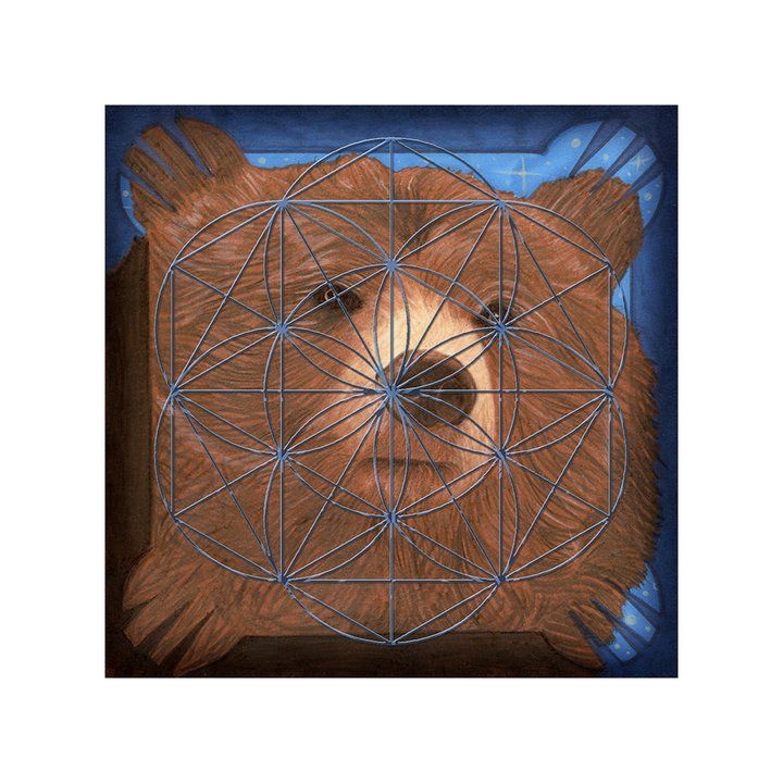 Crystal Grid - Bear Spirit Board Grid laminated