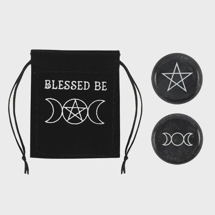 Charm Blessed Be Lucky w/velvet bag