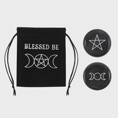 Charm Blessed Be Lucky w/velvet bag