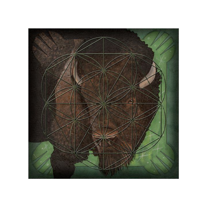 Crystal Grid - Buffalo Spirit Board Grid laminated