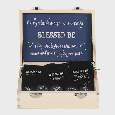 Charm Blessed Be Lucky w/velvet bag