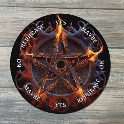 Pendulum Board Flaming Pentagram Select size