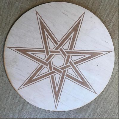 Crystal Grid - Fairy Star Wooden 6"