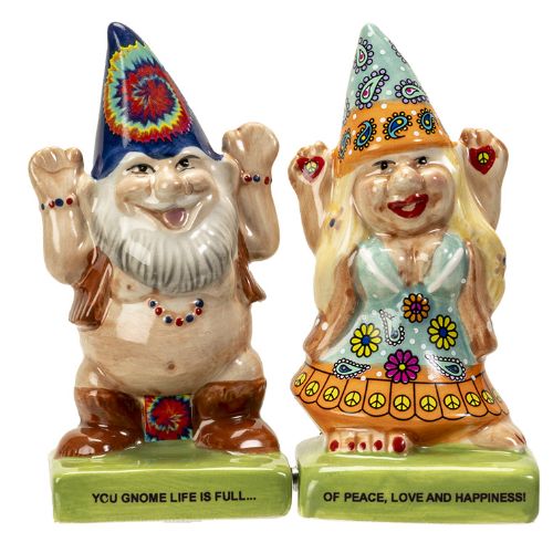 Hippies Salt &amp; Pepper Set 4&quot;