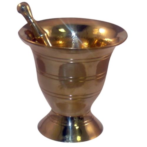 Mortar &amp; Pestle Brass Large 3.5&quot;