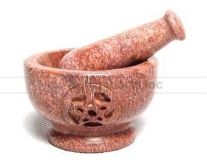 Mortar &amp; Pestle Pentacle Brown 4&quot;