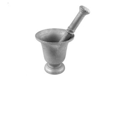 Mortar &amp; Pestle 4.5" Cast Iron Gray Thin
