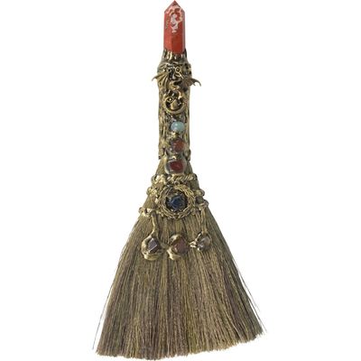 Broom Gemstone Wicca 13" Select