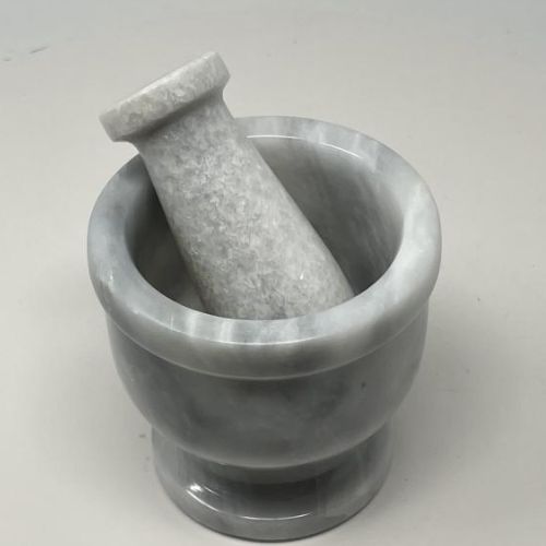 Mortar &amp; Pestle White Marble 4.25&quot;