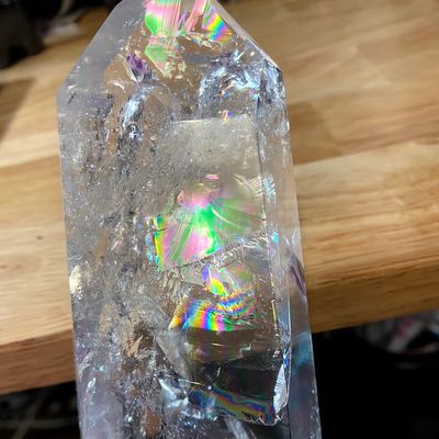 Quartz Clear Singing Tower 6 sided