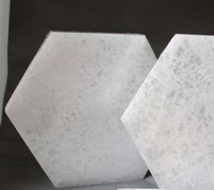 Selenite Hexagon Charging Plate 6&quot;