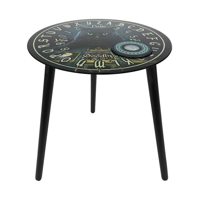 The Reader Glass Spirit Board Table (Cat Image)