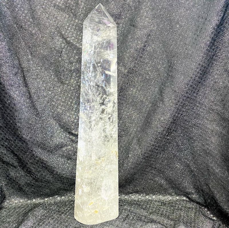 Quartz Clear Singing Tower 6 sided