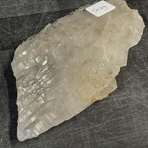 Quartz Clear Elestial Slab Specimen 7.75&quot;x4.5&quot;x1.5&quot; | 502g