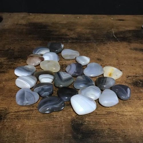 Agate Banded Heart Select Size, Size: Small