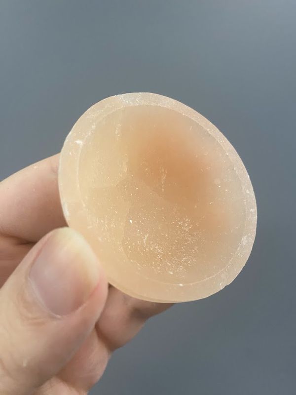 Selenite Orange Round Bowl 2.5&quot;