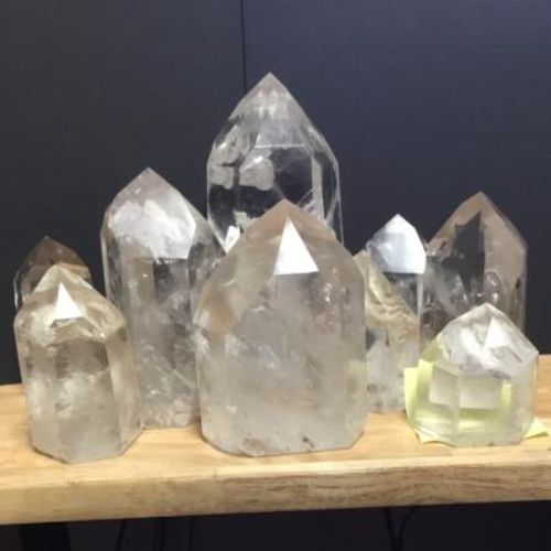 Quartz Clear Phantom Tower w/ Inclusions Choose Weight, Type: 410g