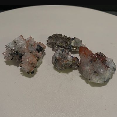 Quartz Hematoid w/ Chalcopyrite Cluster Specimen High Quality - Select