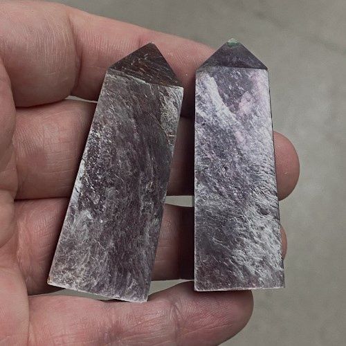Lepidolite Tower Gem Grade Cut - Select, Type: &lt;50g
