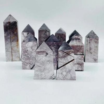 Lepidolite Tower Gem Grade Cut - Select